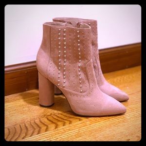 Blush pink  BCBG studded booties